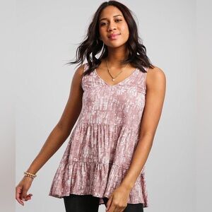 DAYTRIP TIERED BABYDOLL BOHO TANK
